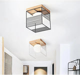 Loftlampe i træ & metal – Lykke | Integreret LED