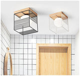 Loftlampe i træ & metal – Lykke | Integreret LED