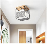 Loftlampe i træ & metal – Lykke | Integreret LED
