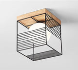 Loftlampe i træ & metal – Lykke | Integreret LED