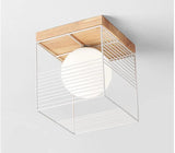 Loftlampe i træ & metal – Lykke | Integreret LED