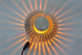 Væglampe i aluminium & krystal – Mikkel | Integreret LED
