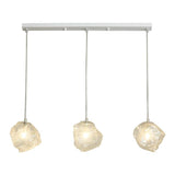 Lysekrone i glas & jern – Nore | Integreret LED