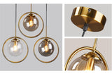 Pendellampe i glas & jern – Elin