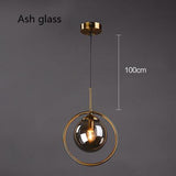 Pendellampe i glas & jern – Elin