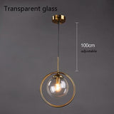 Pendellampe i glas & jern – Elin