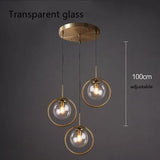 Pendellampe i glas & jern – Elin