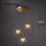 Pendellampe i glas & jern – Elin