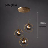 Pendellampe i glas & jern – Elin