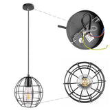 Pendellampe i jern – Jara | 18 cm