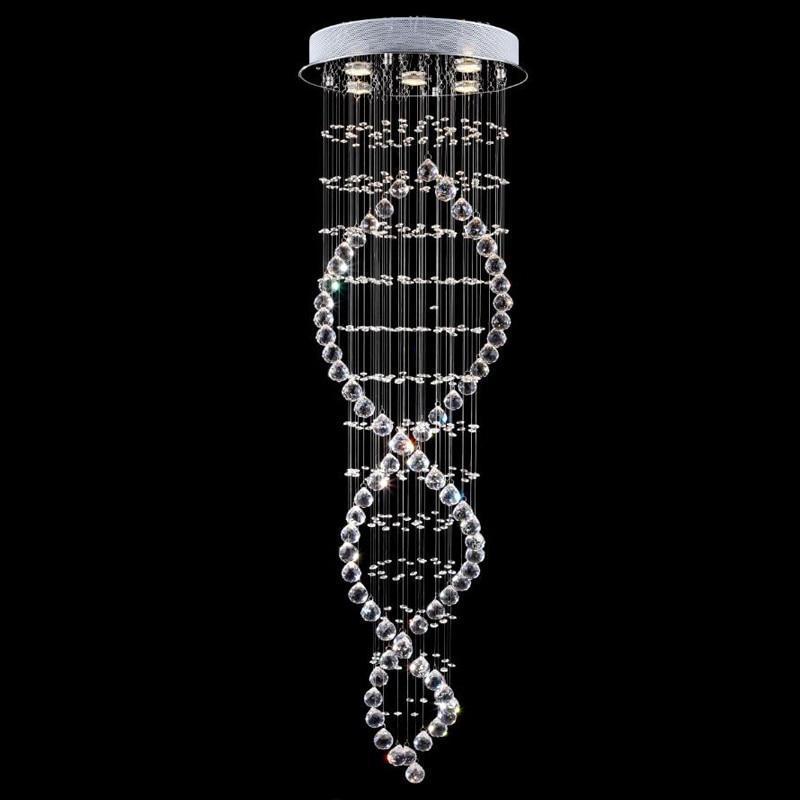 Lysekrone i krystal & metal – Haldis | Integreret LED