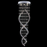 Lysekrone i krystal & metal – Haldis | Integreret LED