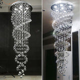 Lysekrone i krystal & metal – Haldis | Integreret LED