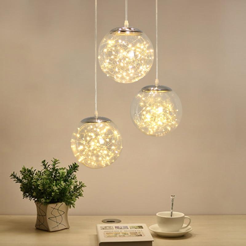 Lysekrone i glas – Eske | Integreret LED