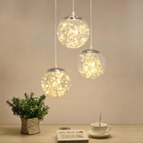 Lysekrone i glas – Eske | Integreret LED