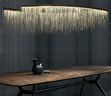 Lysekrone i aluminium & stål – Heine | Nordisk design