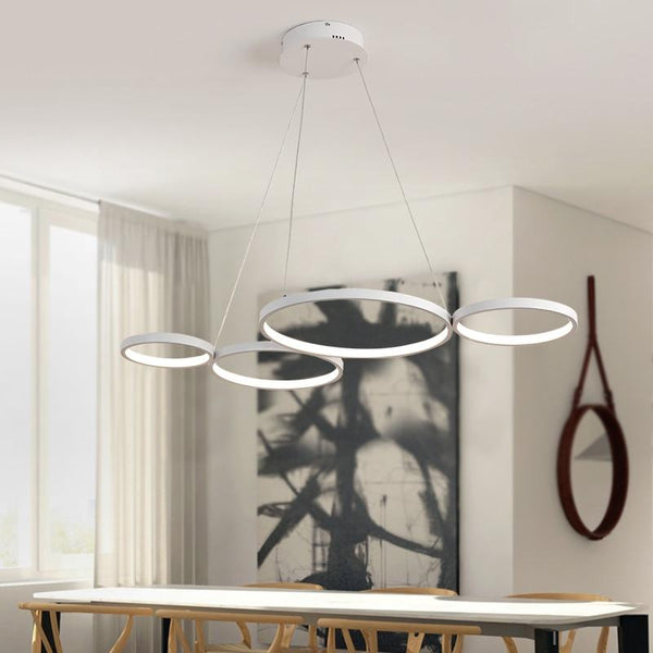 Lysekrone i akryl & aluminium – Rein | Integreret LED