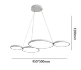 Lysekrone i akryl & aluminium – Rein | Integreret LED
