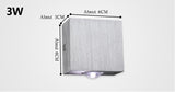 Væglampe i aluminium – Sigurd | Integreret LED