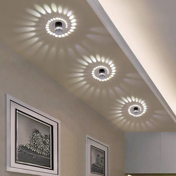 Loftlampe i aluminium – Hvirvel | Integreret LED