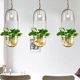 Pendellampe i jern & glas – Aslak | Integreret LED