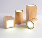 Loftlampe i træ & glas – Thora | Nordisk design