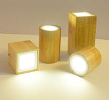 Loftlampe i træ & glas – Thora | Nordisk design
