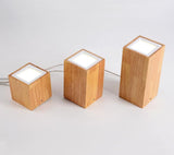 Loftlampe i træ & glas – Thora | Nordisk design