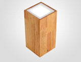 Loftlampe i træ & glas – Thora | Nordisk design