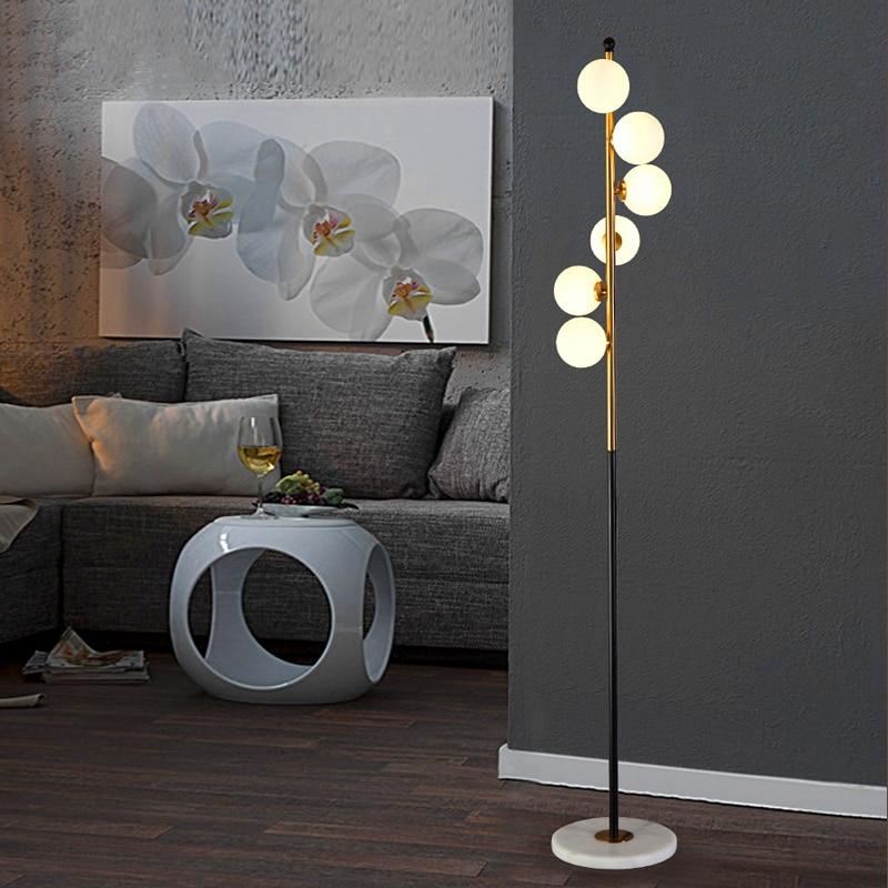 Gulvlampe i glas & jern – Brage | Integreret LED