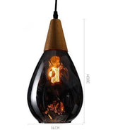 Pendellampe i glas & træ – Rune | Nordisk design