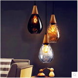 Pendellampe i glas & træ – Rune | Nordisk design