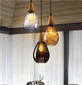 Pendellampe i glas & træ – Rune | Nordisk design