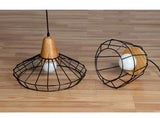Pendellampe i jern & træ – Janne | Nordisk design