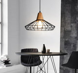 Pendellampe i jern & træ – Janne | Nordisk design