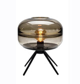 Bordlampe i glas & jern – Eivind | 28 × 36 cm