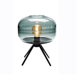 Bordlampe i glas & jern – Eivind | 28 × 36 cm