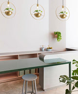 Pendellampe i metal – Dina | 36 × 99 cm