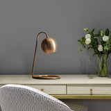 Bordlampe i kobber & jern – Eira | 23 × 41 cm