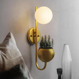 Væglampe i jern & glas – Dorte | 23 × 56 cm