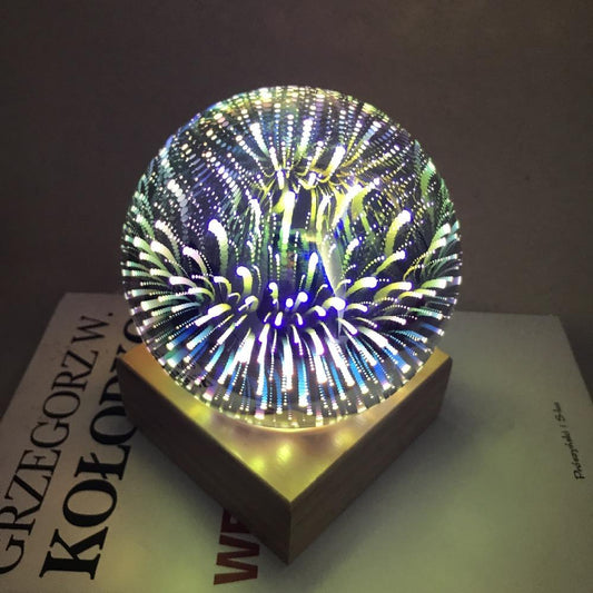 Bordlampe i krystal & glas – Asa | 18 × 18 × 20 cm