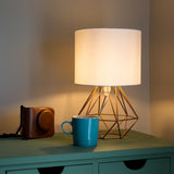 Bordlampe i metal – Duka | Geometrisk ramme