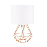 Bordlampe i metal – Duka | Geometrisk ramme