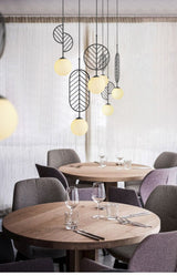 Pendellampe i jern & metal – Eik | Nordisk design