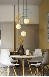 Pendellampe i jern & metal – Eik | Nordisk design