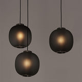 Pendel i matteret glas med lanterneform – retro hængelampe