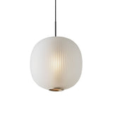 Pendel i matteret glas med lanterneform – retro hængelampe