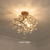 Loftlampe i glas med spiralform – retro loftbelysning