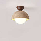 Loftlampe i sten (gul) – retro industriel loftbelysning