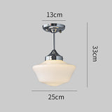 Loftlampe med glasskærme i creme – skandinavisk loftbelysning